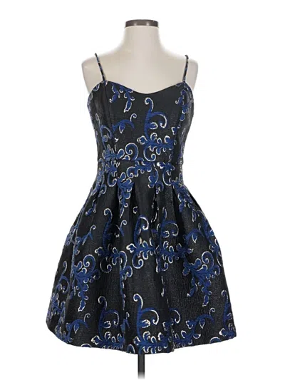 Pre-owned Belle Badgley Mischka Cocktail Dress In Blue