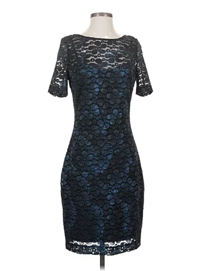Pre-owned Belle Badgley Mischka Cocktail Dress In Blue