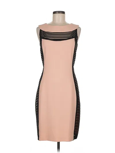 Pre-owned Belle Badgley Mischka Cocktail Dress In Brown