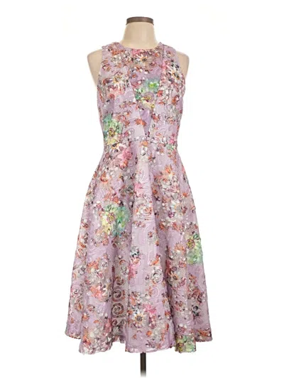 Pre-owned Belle Badgley Mischka Cocktail Dress In Pink