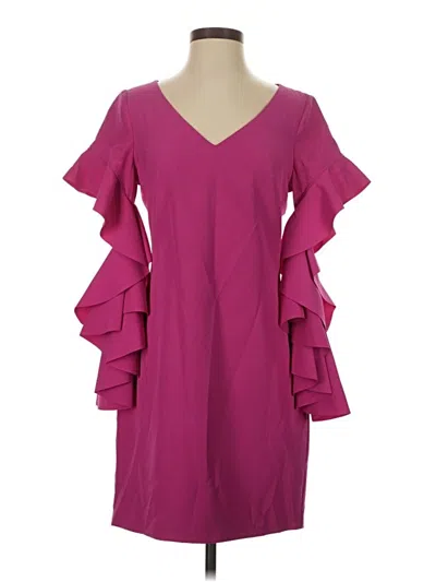 Pre-owned Belle Badgley Mischka Cocktail Dress In Purple
