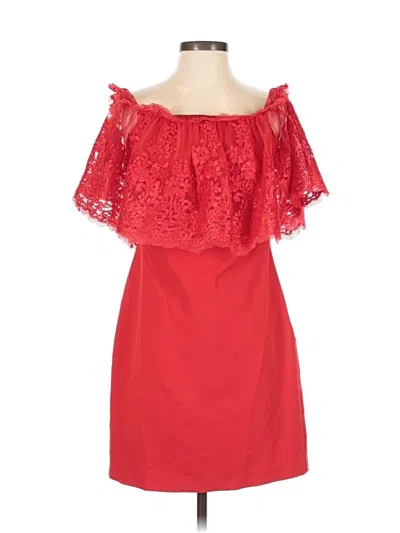 Pre-owned Belle Badgley Mischka Cocktail Dress In Red
