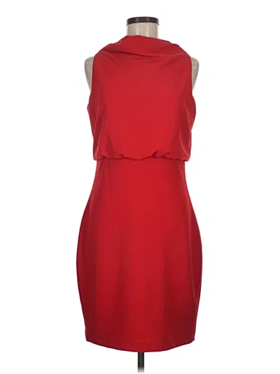 Pre-owned Belle Badgley Mischka Cocktail Dress In Red