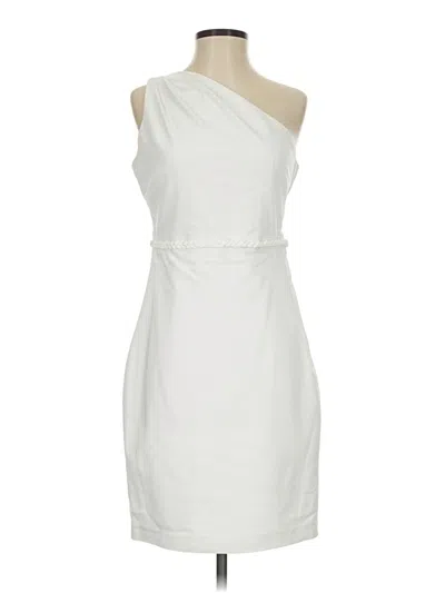 Pre-owned Belle Badgley Mischka Cocktail Dress In White
