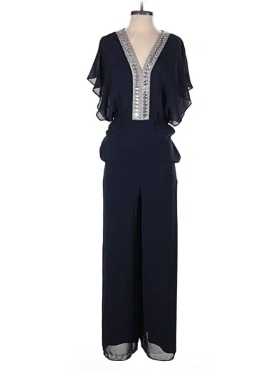 Pre-owned Belle Badgley Mischka Jumpsuit In Blue