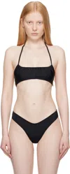 Belle Black Calla Bikini Top
