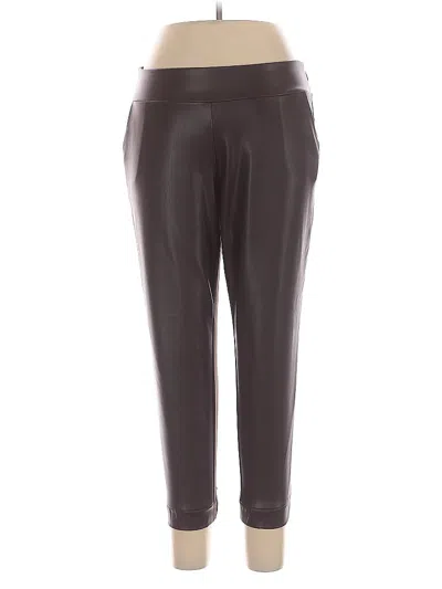 Pre-owned Belle By Kim Gravel Active Pants In Brown