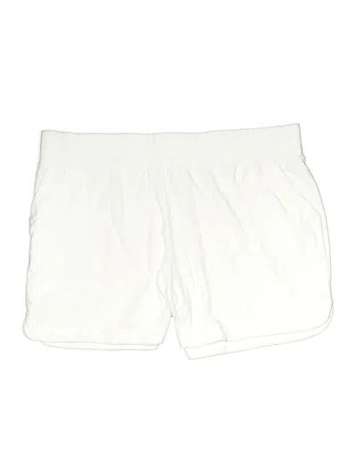 Pre-owned Belle By Kim Gravel Athletic Shorts In White