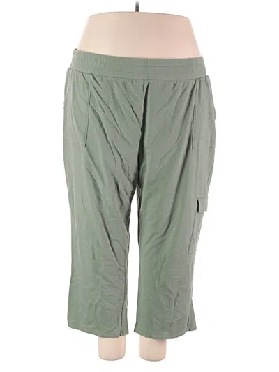 Pre-owned Belle By Kim Gravel Cargo Pants In Green