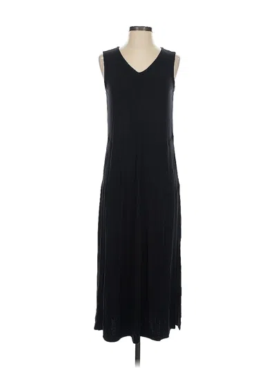 Pre-owned Belle By Kim Gravel Casual Dress In Black