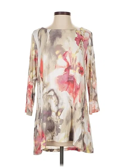 Pre-owned Belle By Kim Gravel Casual Dress In Brown