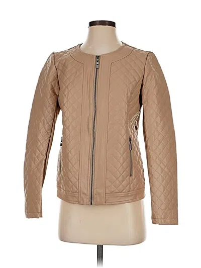 Pre-owned Belle By Kim Gravel Jacket In Brown