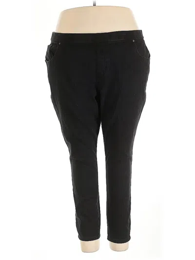 Pre-owned Belle By Kim Gravel Jeggings In Black