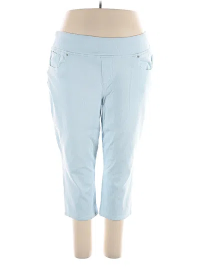 Pre-owned Belle By Kim Gravel Jeggings In Blue