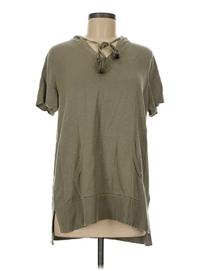 Pre-owned Belle By Kim Gravel Poncho In Green