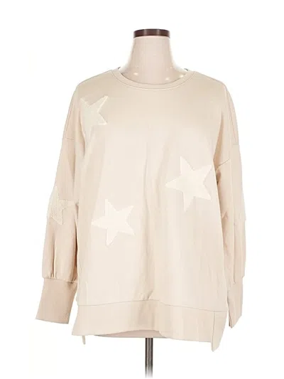 Pre-owned Belle By Kim Gravel Pullover Sweater In Brown