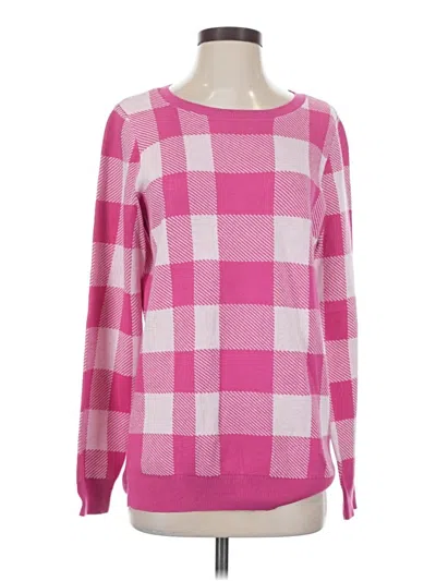 Pre-owned Belle By Kim Gravel Pullover Sweater In Pink