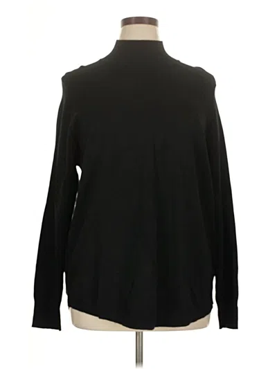Pre-owned Belle By Kim Gravel Turtleneck Sweater In Black