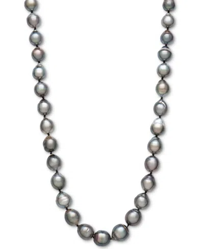 Belle De Mer Cultured Tahitian Pearl (8-10mm) 18" Collar Necklace In Black