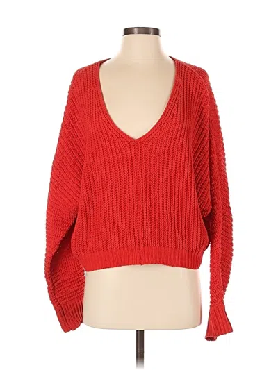 Pre-owned Belle Du Jour Pullover Sweater In Red