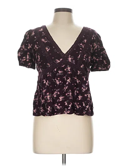 Pre-owned Belle Du Jour Short Sleeve T-shirt In Burgundy