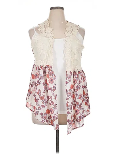 Pre-owned Belle Du Jour Sleeveless Blouse In Ivory