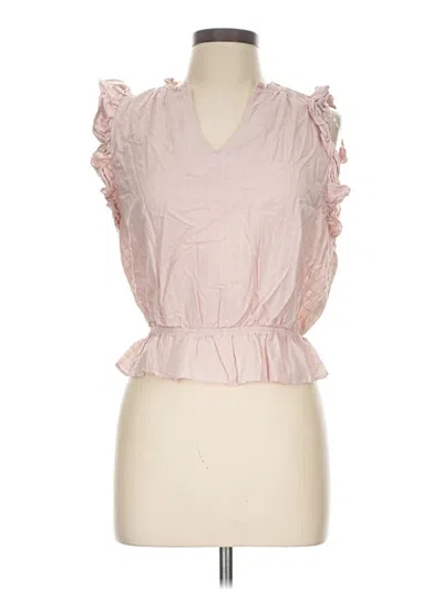 Pre-owned Belle Du Jour Sleeveless Blouse In Pink