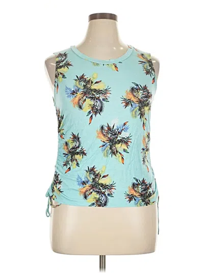 Pre-owned Belle Du Jour Sleeveless Blouse In Teal