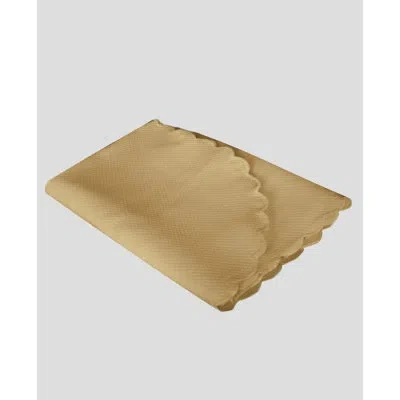 Belle Epoque 100% Cotton Coverlet In Taupe