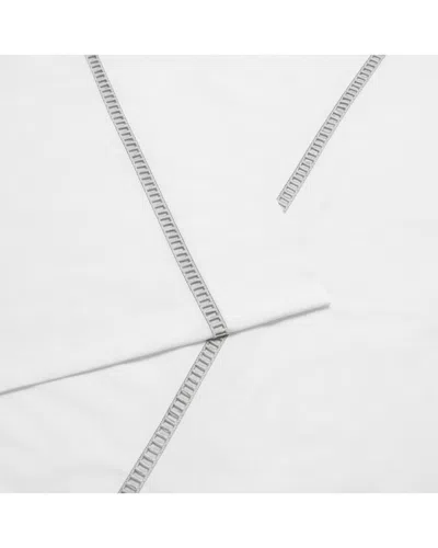 Belle Epoque 220 Thread Count Ladder Lace Sheet Set In White