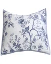 Belle Epoque 400 Thread Count Josephine Quilted Euro Sham In Blue