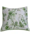 Belle Epoque 400 Thread Count Josephine Quilted Euro Sham In Green