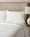 Belle Epoque Antique Medallion Bedspread In Beige