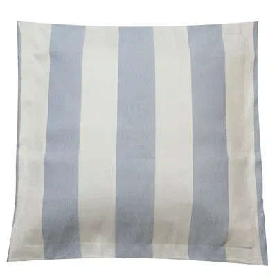 Belle Epoque Barrado Cotton Blend Envelope Sham In Blue