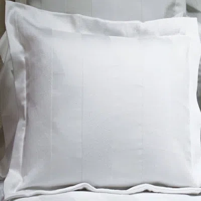 Belle Epoque Barrado Cotton Blend Envelope Sham In White