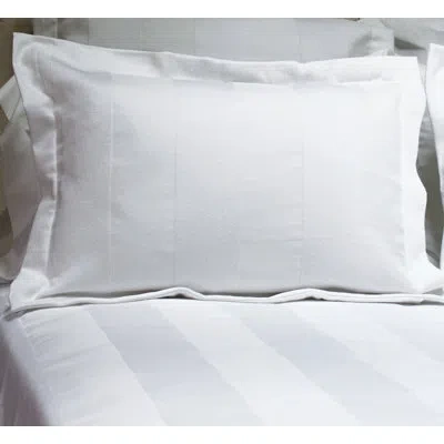 Belle Epoque Barrado Cotton Blend Envelope Sham In White