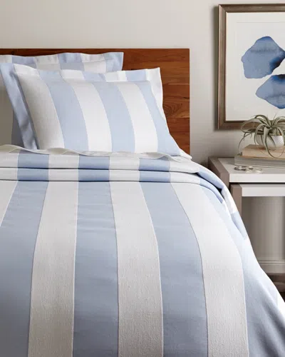 Belle Epoque Barrado Stripe Coverlet Collection In Blue