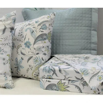 Belle Epoque Botanical 300 Thread Count Floral 100% Cotton Sheet Set In Multi