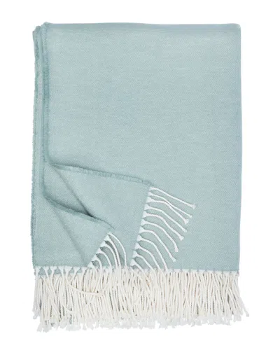 Belle Epoque Brushed Cotton Throw In Blue
