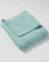 Belle Epoque Bubbly Egyptian Cotton Coverlet In Green