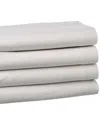 Belle Epoque Chambray Flannel Sheet Set In Grey