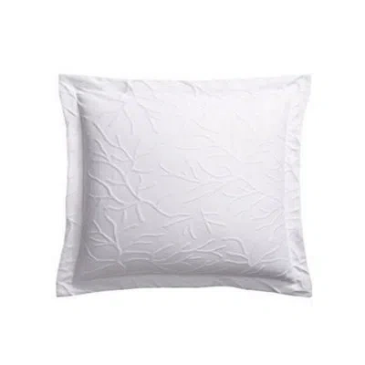 Belle Epoque Coral Glory Jaquard Woven Coverlet Cotton Blend Envelope Sham In White