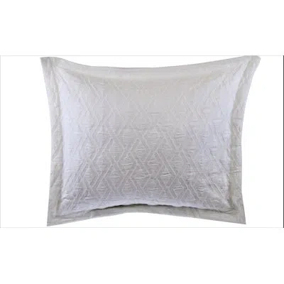 Belle Epoque Cotton Blend Envelope Sham In White