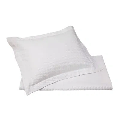 Belle Epoque Cotton Blend Sham In White
