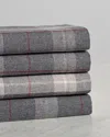 Belle Epoque Heathered Plaid Flannel Sheet Set