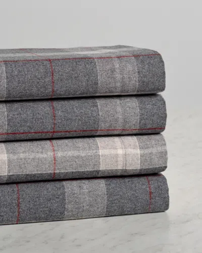 Belle Epoque Heathered Plaid Flannel Sheet Set