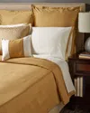 Belle Epoque Shadow Coverlet & Sham Coordinates In Brown
