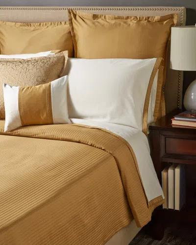 Belle Epoque Shadow Coverlet & Sham Coordinates In Brown
