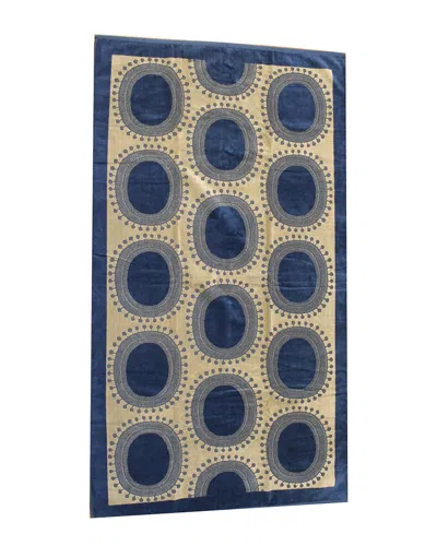 Belle Epoque Jacquard Beach Towel In Blue
