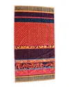 Belle Epoque Jacquard Beach Towel In Orange